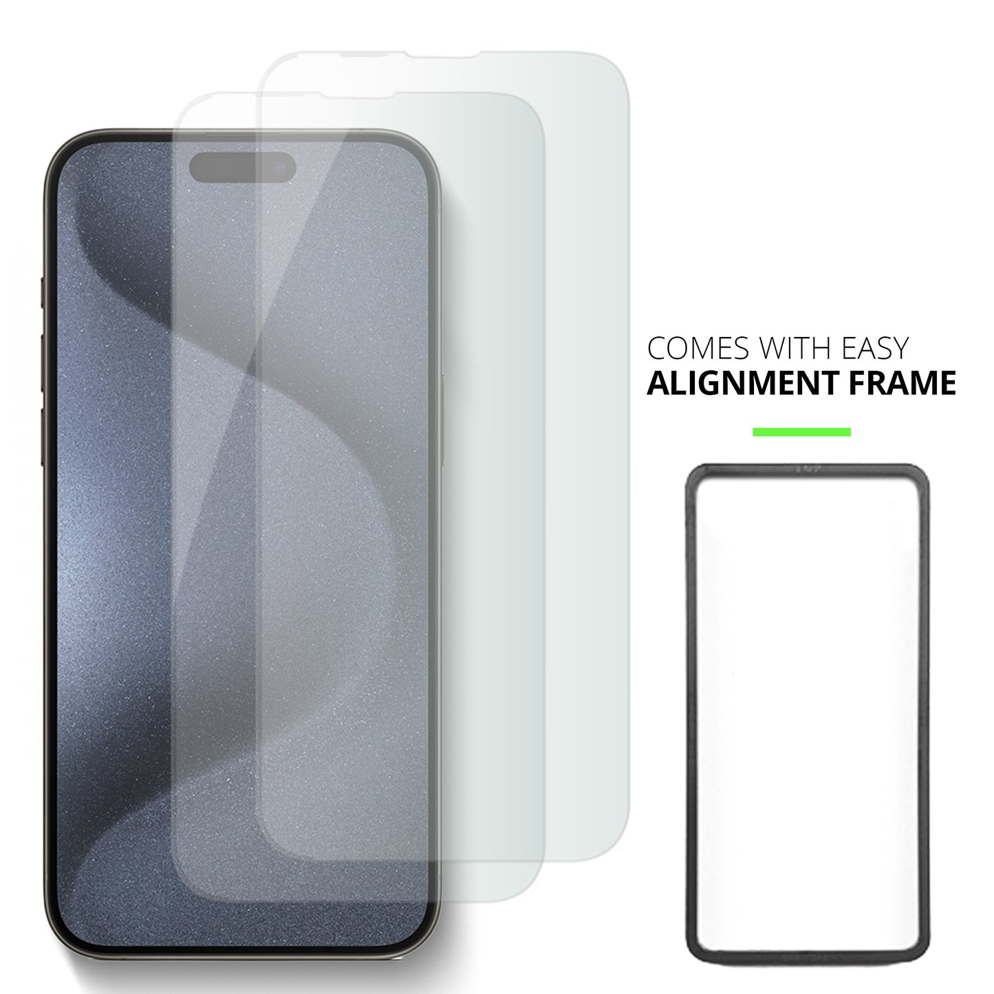 iPhone 15 Pro ClearVue Tempered Glass/Case