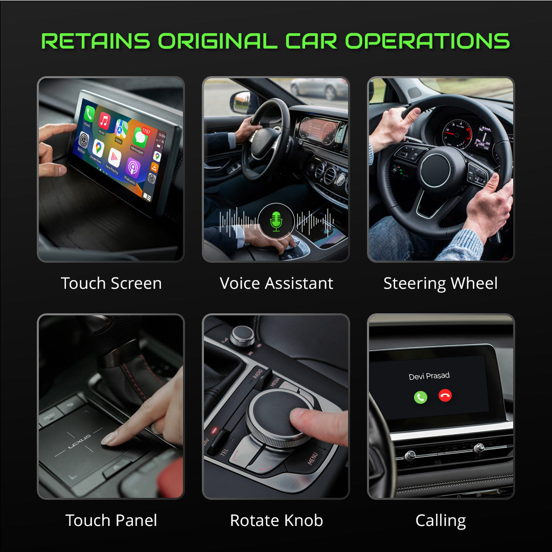 CarlinKit 5.0 Wireless Adapter Apple CarPlay Android Auto Multimedia Video  Play